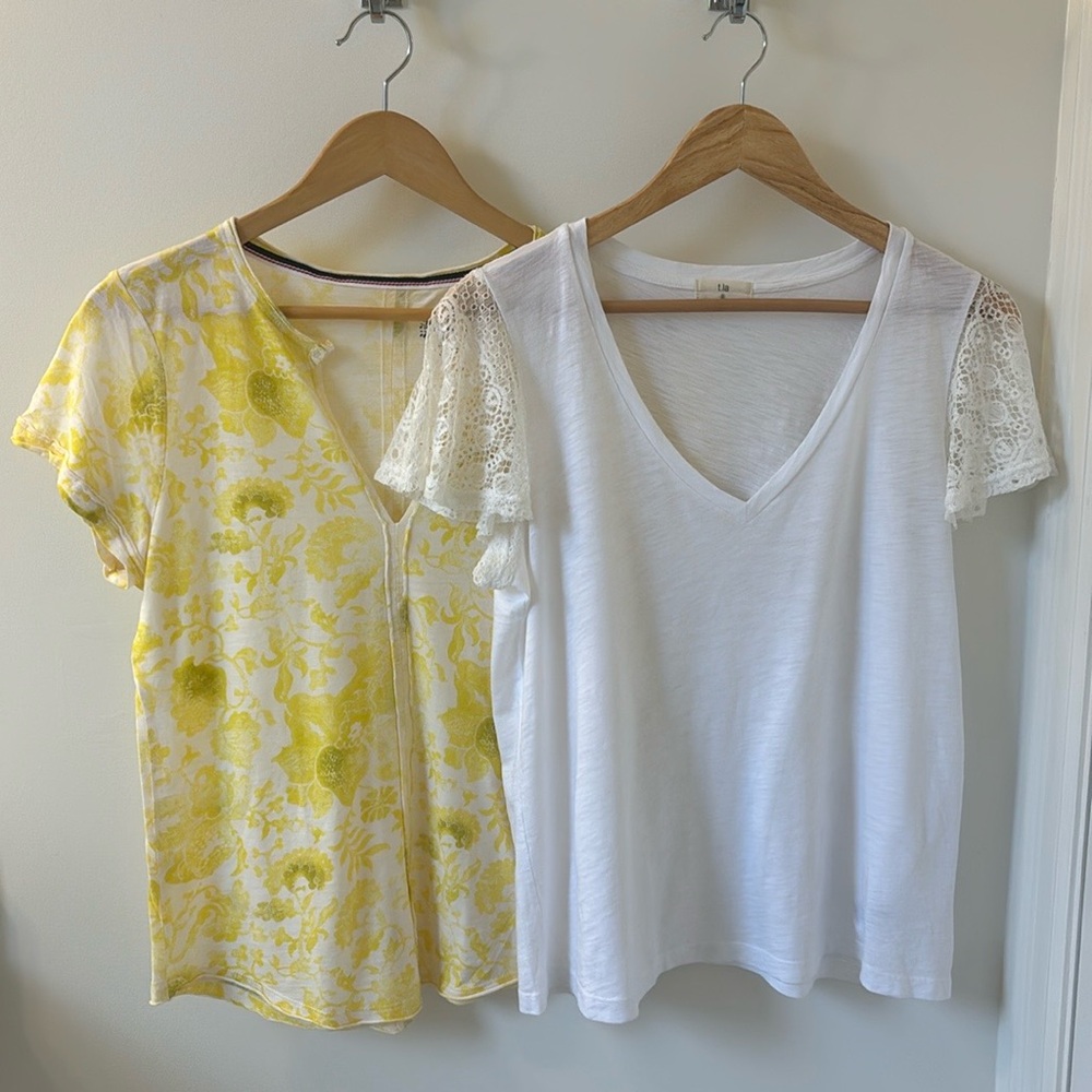 2 ANTHROPOLOGIE Tees.